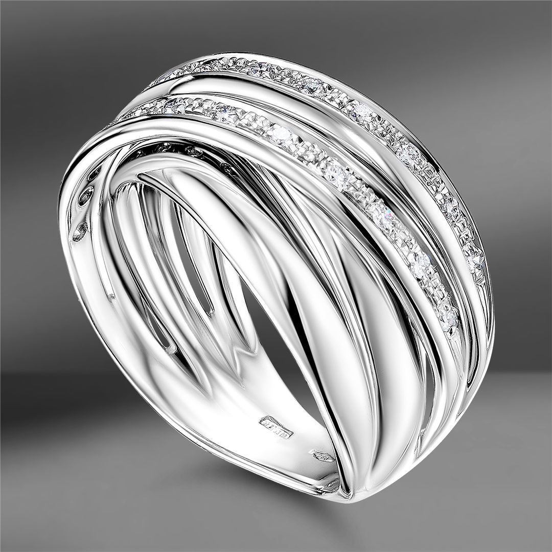 продажа Золотое кольцо с бриллиантами 0.29 Ct  (Eu 58) в салоне «Emporium Gold»