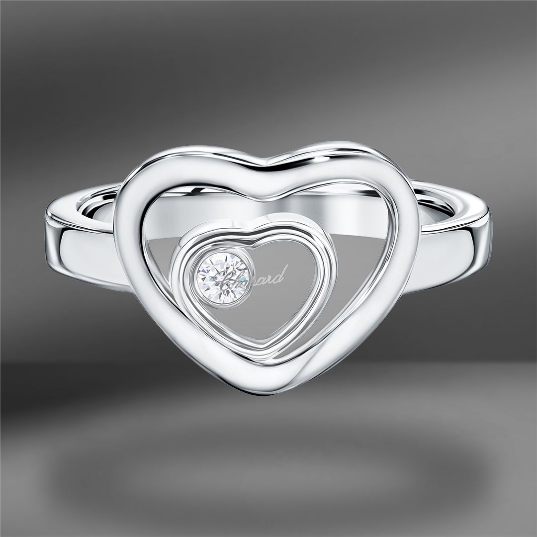 продажа Золотое кольцо Chopard Happy Diamonds Heart Size 54 в салоне «Emporium Gold»